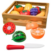 Kitchen Pretend Cutting Fruit Playset In Crate (20 Piece) on sale Kitchen Pretend Cutting Fruit Playset In Crate (20 Piece) on sale