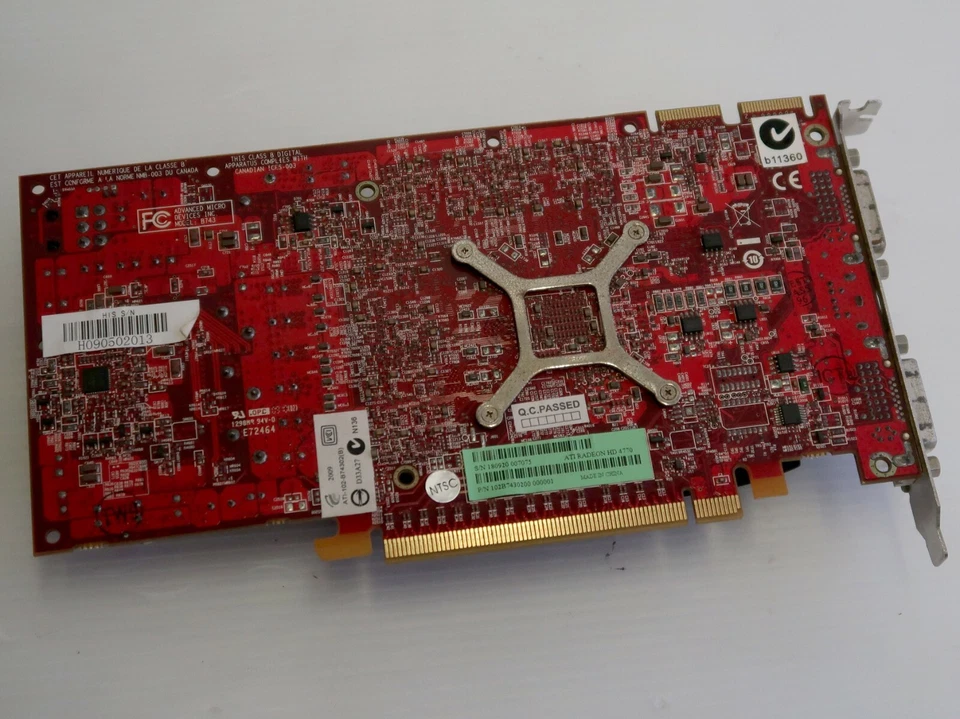 ATI Radeon HD 4770 512MB GDDR5, 128 BIT, 2 X DVI, TV, HIS B11360, WORKING - Image 4 of 4