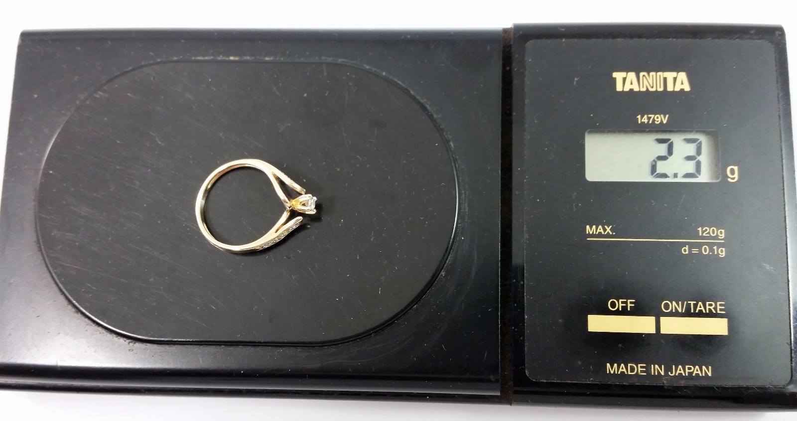 Unique 14K Karat Solid Yellow Gold Solitaire Diam… - image 12