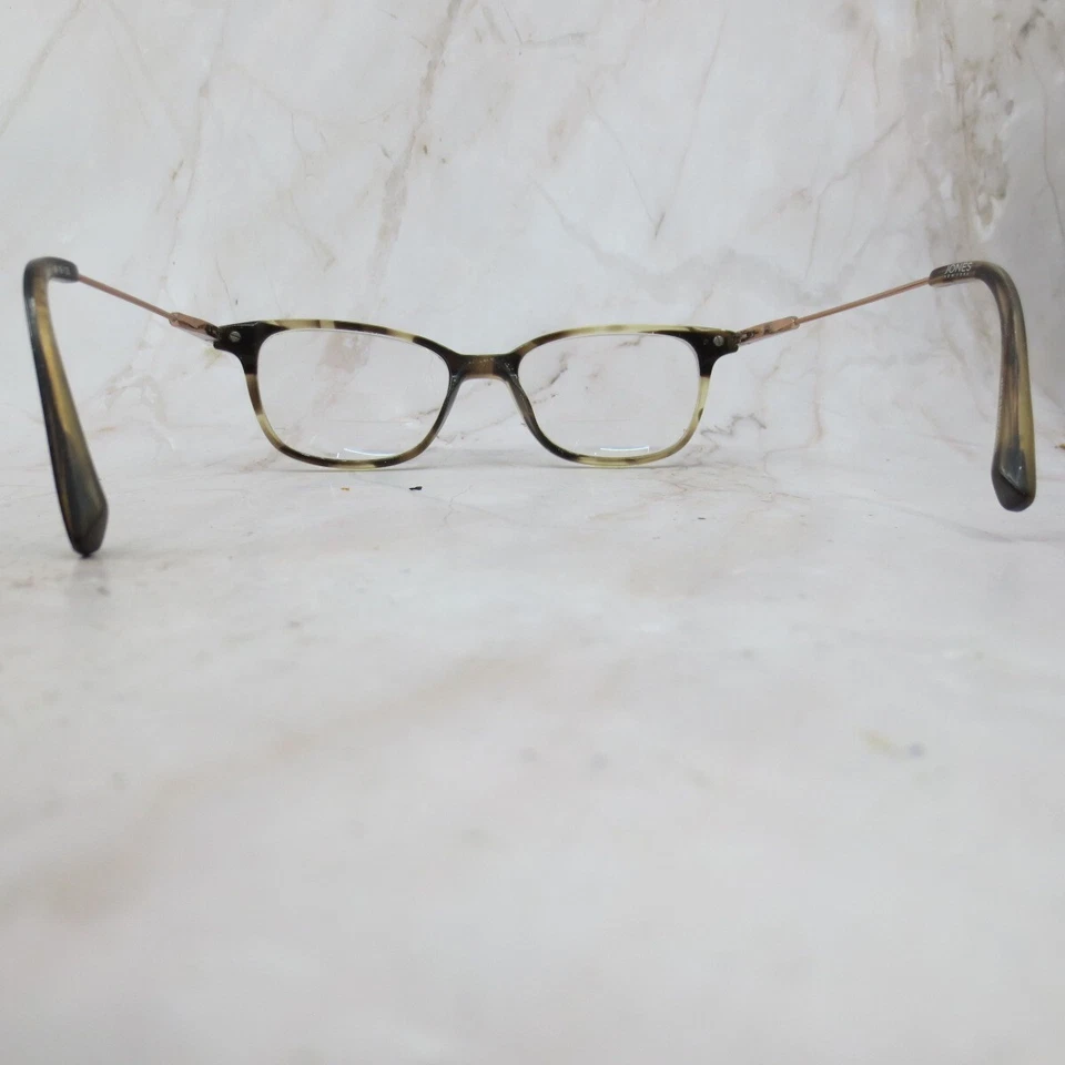 Jones New York Eyeglasses Frame Women's Brown Horn Full Rim Cat Eye 48-16-135 - Image 4 of 4