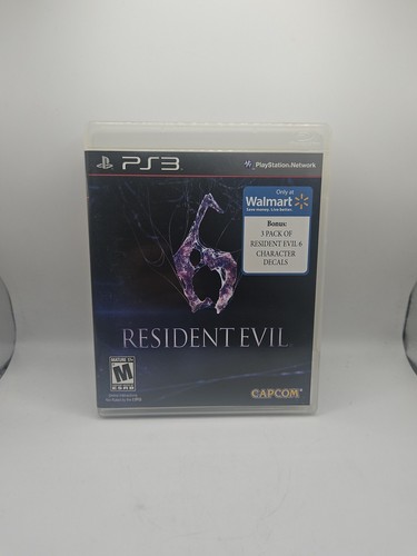 Resident Evil 6 (PlayStation 3, PS3) Walmart Exclusive w/Character Decals - Picture 7 of 8