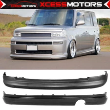 Fits 03-07 Scion xB K Style Front Lip + Rear Bumper Lip Spoiler Diffuser - PU