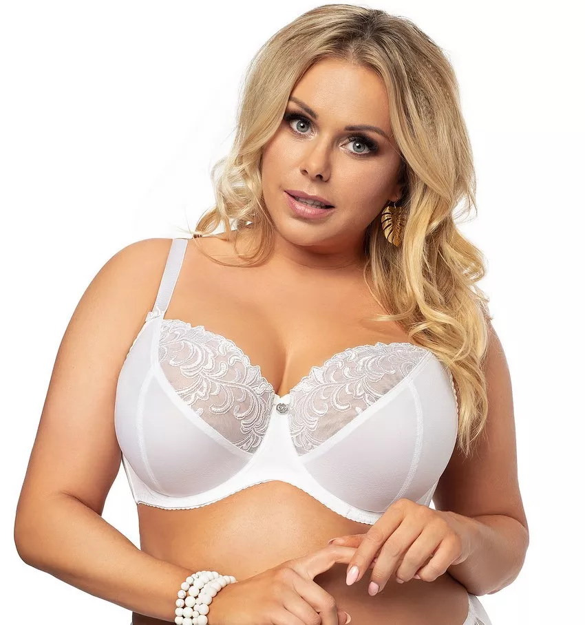 Plus Size White Smooth Classic Non-Padded Underwired Full Cup Bra