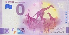 Biglietto 0 Euro Bioparco Doué La Fontaine Giraffa 2024 Numero Diverso