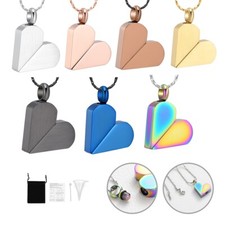 Heart Urn Necklace for Ashes-Memorial Cremation Jewelry Urn Locket Urns Pendant