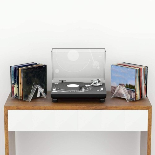 Clear Display Stand Vinyl LP Rack Album Record Holder Storage Organzier - Photo 12/12