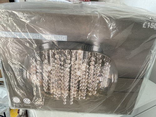 Brand New NXT BELLA CLEAR 3 Light Flush Fitting Sealed in a original Box - Picture 4 of 17