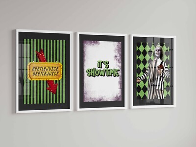 Gothic Print, Gothic Beetlejuice Print, Bild, Wohndeko, Gothic Bild x3