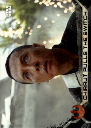 2017 Star Wars Rogue One Series Two Death Star Nero #86 Chirrut Pull the Switch - Foto 1 di 2