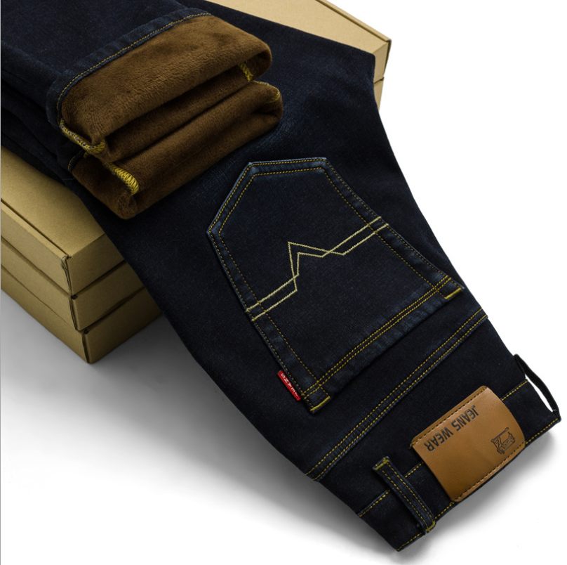 mens fleece lined jeans uk