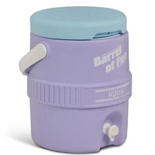 2-Gallon Retro Party Water Jug Cooler, Lilac Breeze