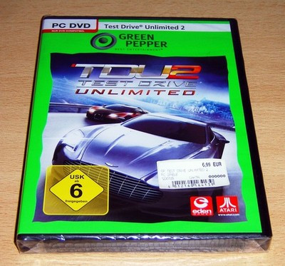 Test Drive Unlimited 2 PC-DVD Green Pepper Deutsch PAL Neu & Sealed VGA Ready