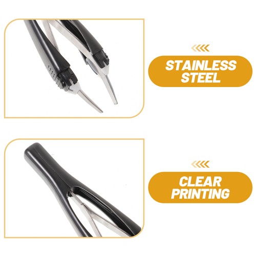 2 Pieces Automatic Eyebrow Clip Miss Bridegroom Tweezers Retractable with Tips - Bild 12 von 12