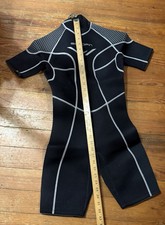 GOLDFIN SHORTY WETSUIT Sz XS Black SURFING BOARDING SNORKEL New No Tags Wet Suit