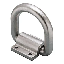 STAINLESS HEAVY DUTY TIE DOWN LASHING RING BOLTS ON WITH "D" RING 3/4"