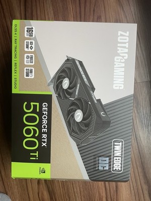ZOTAC Gaming GeForce RTX 5060 Ti 16GB  Twin Edge Graphics Card