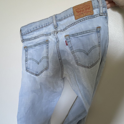 Levi's Men's Slim Bootcut Jeans Light Wash Blue Denim Low Rise 5-Pocket