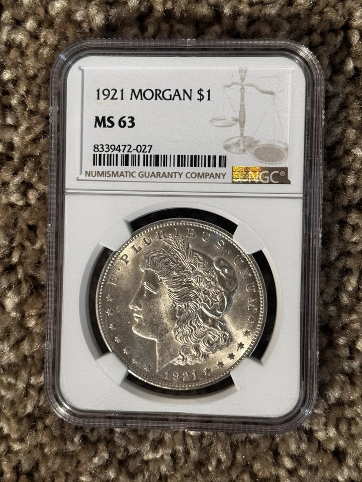 1921 Morgan 2015 Silver Eagle X2 Lot 3 Coins - Image 3 of 4