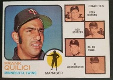 1973 Topps - Frank Quilici - Twins Manager - Card 49