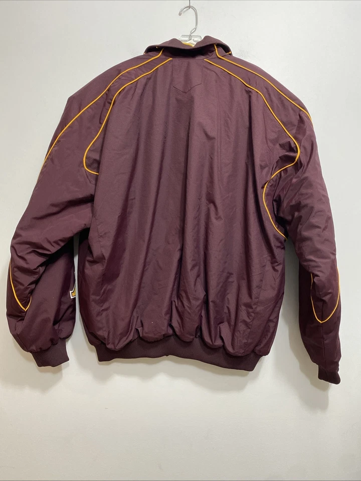 Vtg Majestic MN Gophers Jacket Mens XXL Therma Base Fleece Lined Zip Down Coat - Image 2 of 4