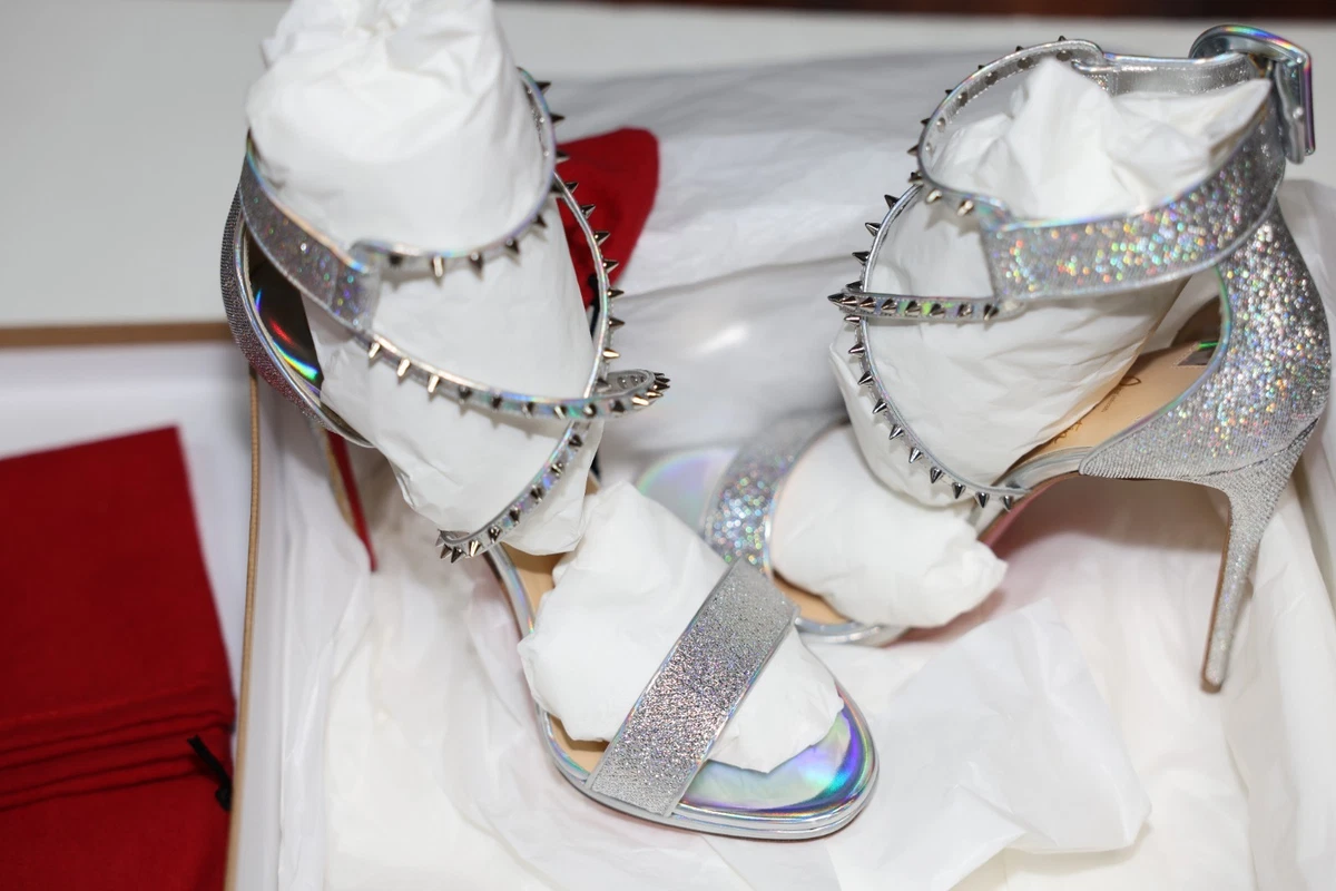 Christian Louboutin Silver Stiletto Heels for Women for sale | eBay