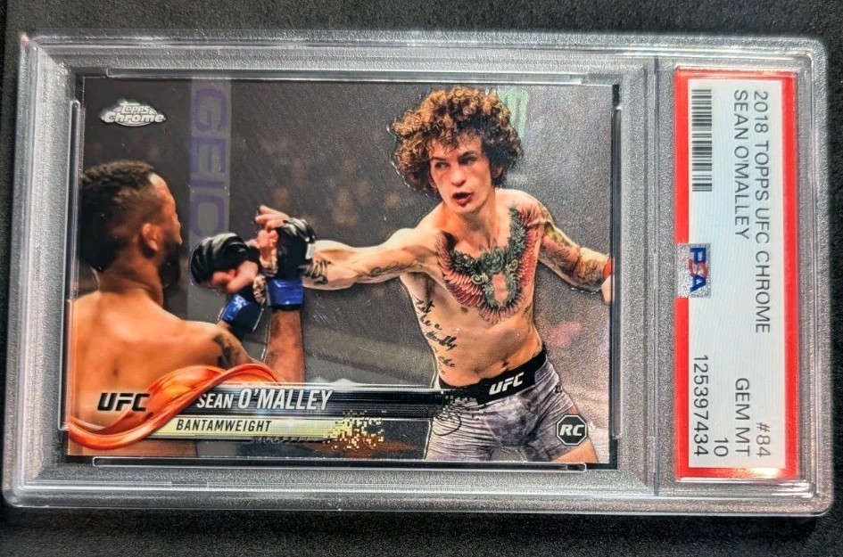 2018 Topps Chrome UFC #84 Sean O'Malley Rookie RC PSA 10