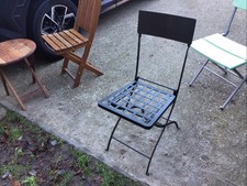 Metal Folding Patio/garden Chair-black