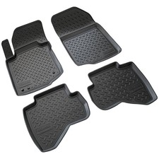 3D Gummi Fussmatten passend für Peugeot 107 | BJ 2005-2014 | passgenau mit Rand