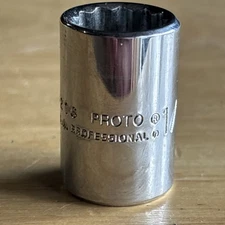 Proto Professional 1/2" Shallow Socket 3/8" Drive 12 Point 5216 USA