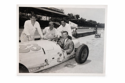 Original Clark Gable Photo Indianapolis 500 Race Car 1940s Hollywood Ephemera