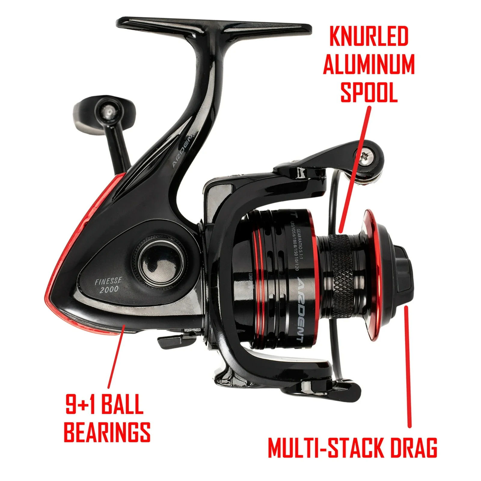 Ardent Finesse 2000 Spinning Reel - Model VC20BB - Brand New in Box!