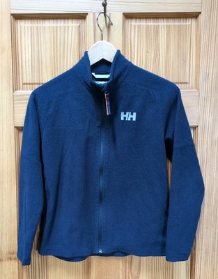 Helly Hansen Jacket Boys 12 Blue Full Zip Fleece Casual Sweatshirt Norway Design