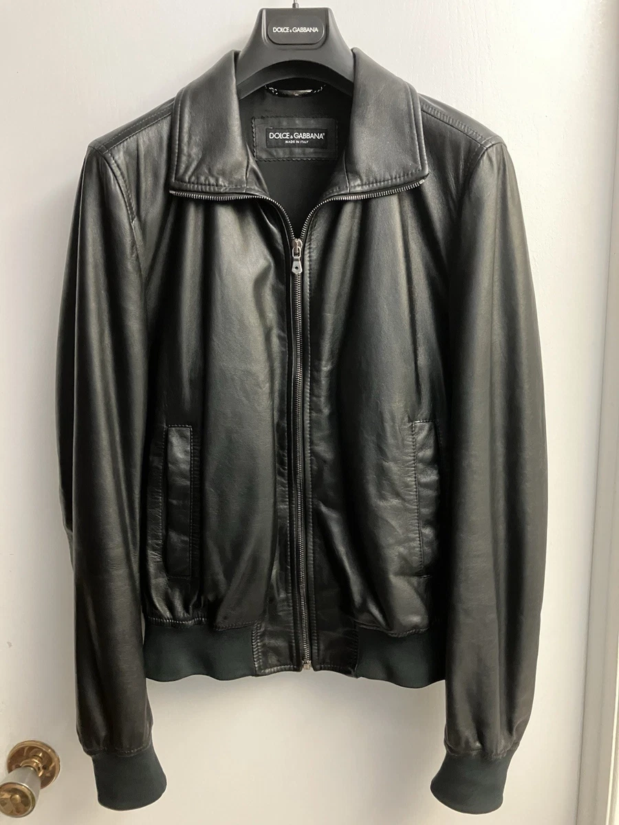Dolce&Gabbana Leather Coats & Jackets for Men for Sale - Shop New
