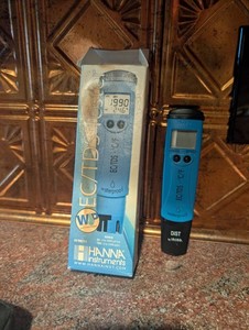 Hanna HI98311 Dist Waterproof EC TDS Temperature Meter Tester Pen Blue