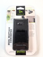 Travelon Dual Wattage Converter 220V to 110V International Travel Adapter NIB
