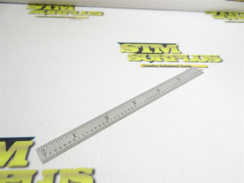 NEW STARRETT 6" TEMPERED STEEL RULE NO. C309R MADE IN USA 