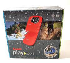 NEW Kodak Playsport Model Zx5 Flash Media Camcorder Black Waterproof Open Box