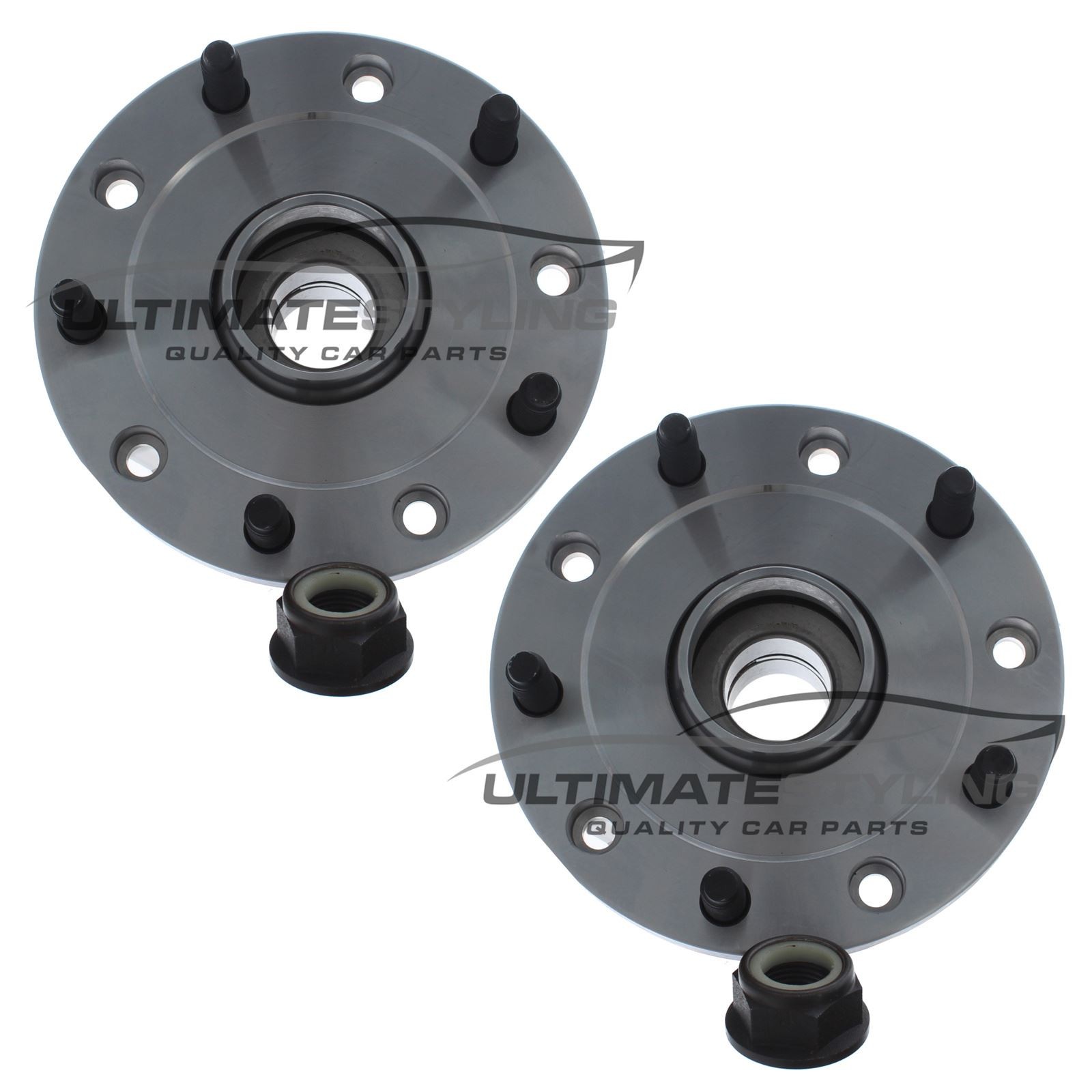 Rear Wheel Bearing Hubs ABS Ford Transit Mk7 Chassis Cab 2006-2014 37mm 1 Pair