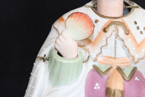 ANTICHE FIGURE LENWILE ARDALT BISQUE DIPINTE A MANO GIAPPONE BOBBLEHEAD NODDER-MANI - Foto 16 di 19