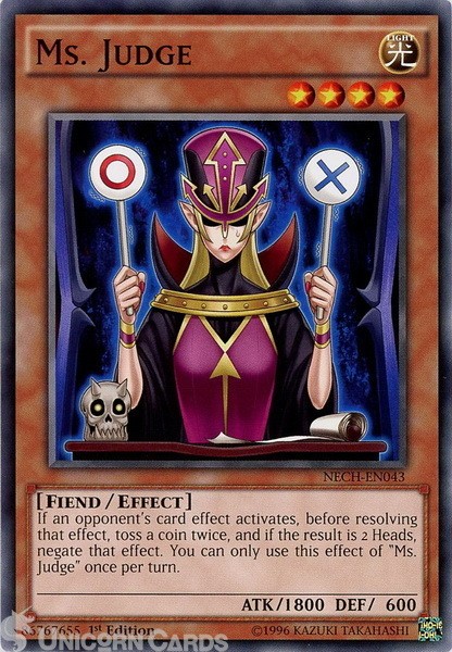 NECH-EN043 Ms. Judge Common 1st Edition Mint Yu-Gi-Oh! Card