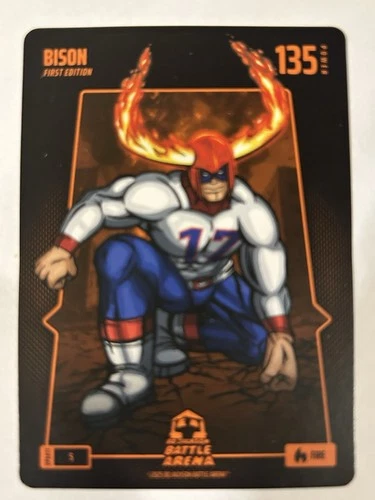 2025 Bo Jackson Battle Arena Bison Fire Base First Edition Josh Allen