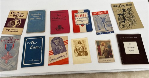 Vintage WW2 Religious Pamphlets Jewish In Freedoms Cause Song Book At Ease Plus