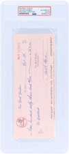 Oscar Gamble New York Yankees Signed Check September 17, 1984 - PSA 84855575