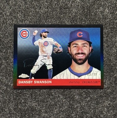 2025 Topps Chrome Platinum Anniversary - Dansby Swanson #86 Black Refractor /10