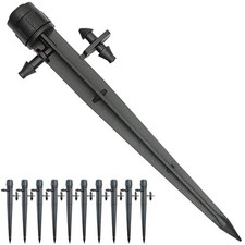 25 Pcs Drip Irrigation Emitters, Adjustable Flow 0-20 25, Full Circle