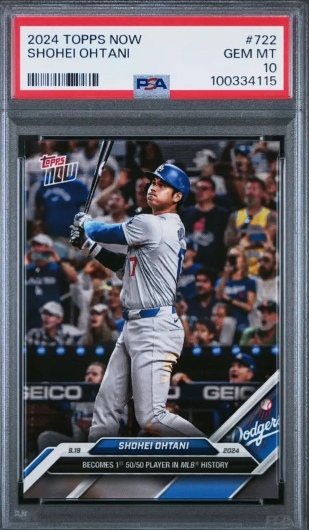 Shohei Ohtani HISTORIC 50/50 INVESTMENT CARD SSP TOPPS MVP GEM MINT PSA 10