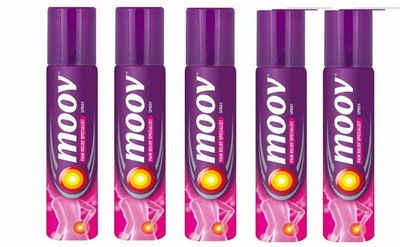 Ayurvedic Formula Body Pain Moov Fast Pain Relief Spray Best Result 80g Set Of 5