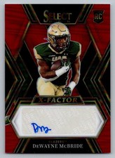 2023 Select Draft Picks - DeWayne McBride X-Factor Signatures Red Auto #XS-DMC