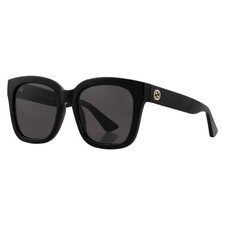 Gucci Dark Grey Square Ladies Sunglasses GG1338S 001 54 GG1338S 001 54