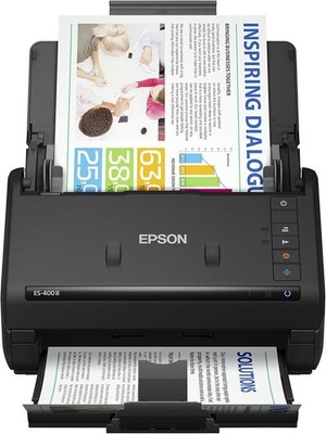 Workforce ES-400 II Color Duplex Desktop Document Scanner for PC and Mac with Au
